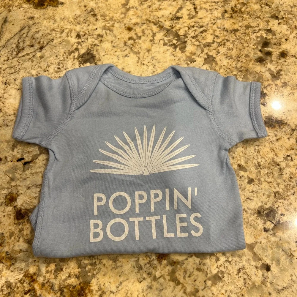 Casamigos Poppin bottles -Playhouse of Friends Baby Onesie 12 Months